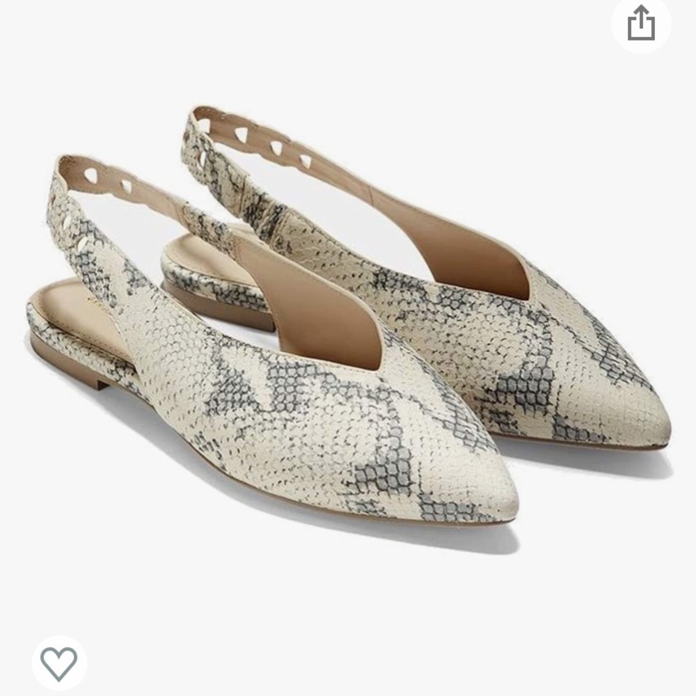 Cole Haan Merrit Skimmer sling back flats 8.5B - Picture 1 of 8